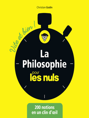 cover image of La philosophie pour les Nuls Vite et Bien